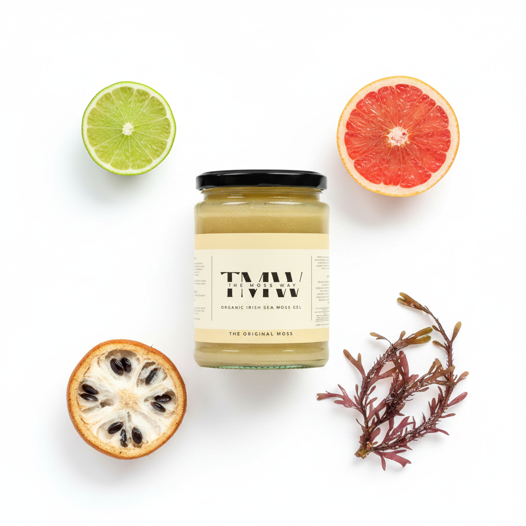 The Original Moss — jar with Irish sea moss, lime, grapefruit and baobab